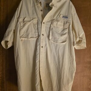 Bimini Bay Cream Button-Up Shirt